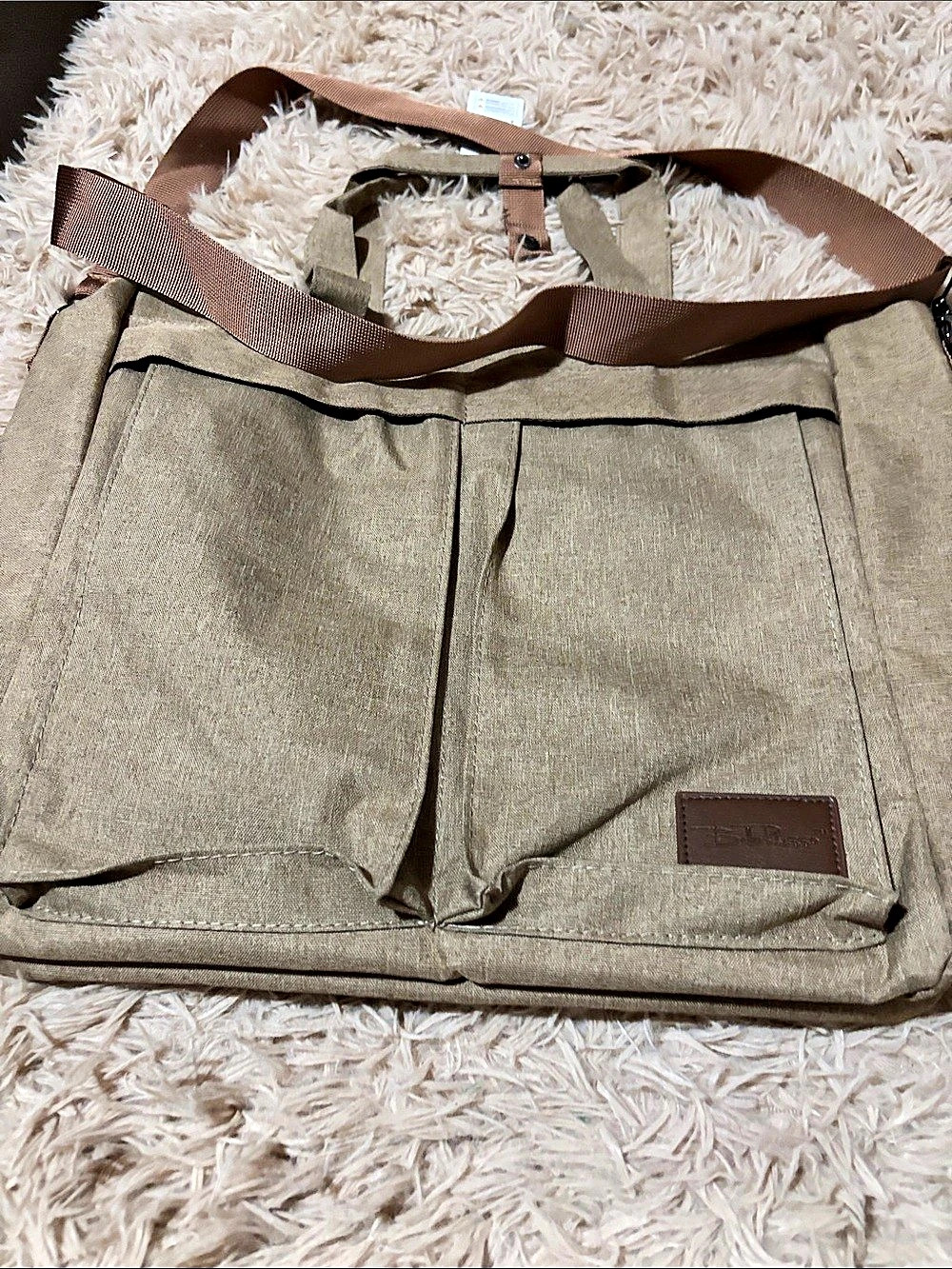 Bella Russo Brown Laptop Tote New